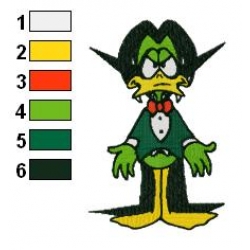 Count Duckula Embroidery Design 05